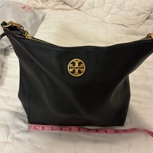 Black Leather Tote Bag